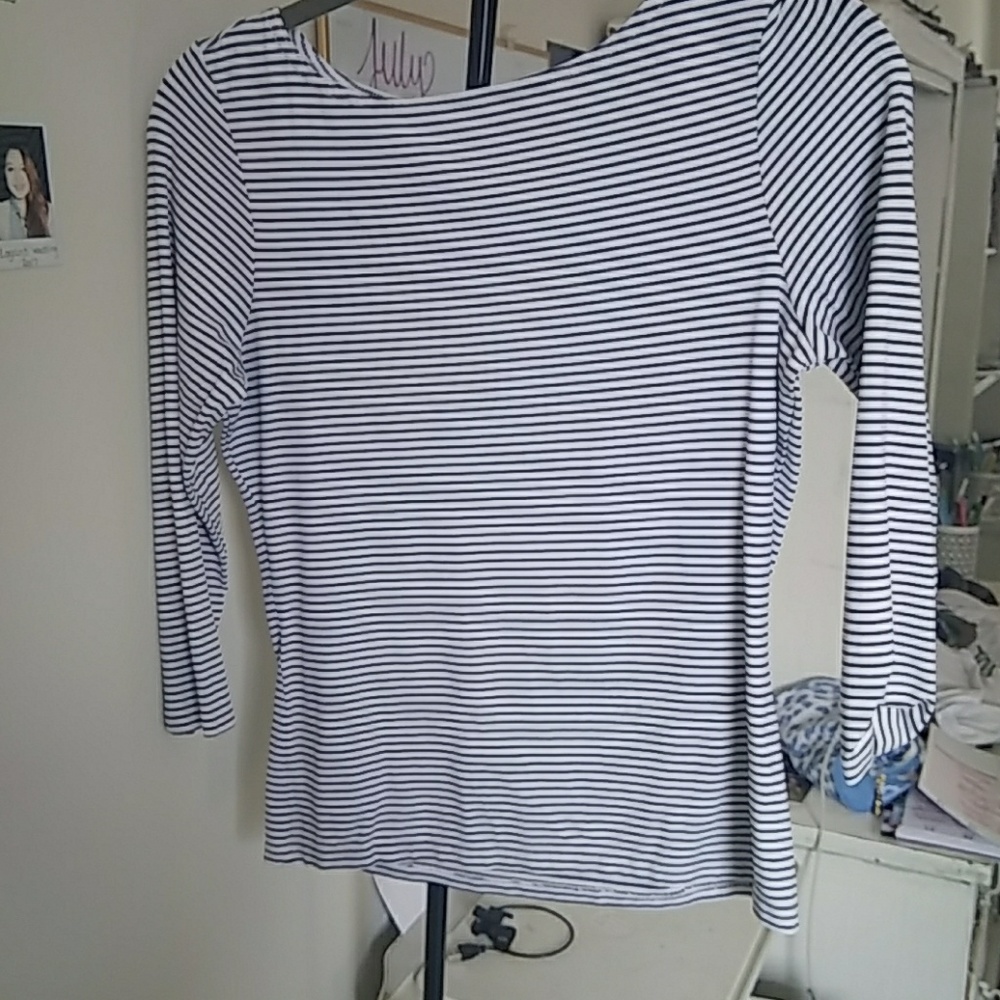 Navy stripe long sleeve